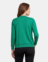 Cardigan cuello redondo manga larga Ranger