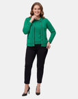Cardigan Cuello Redondo Manga Larga para Mujer
