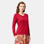 Blusa cuello ovalo con detalle en mangas La Glorichu