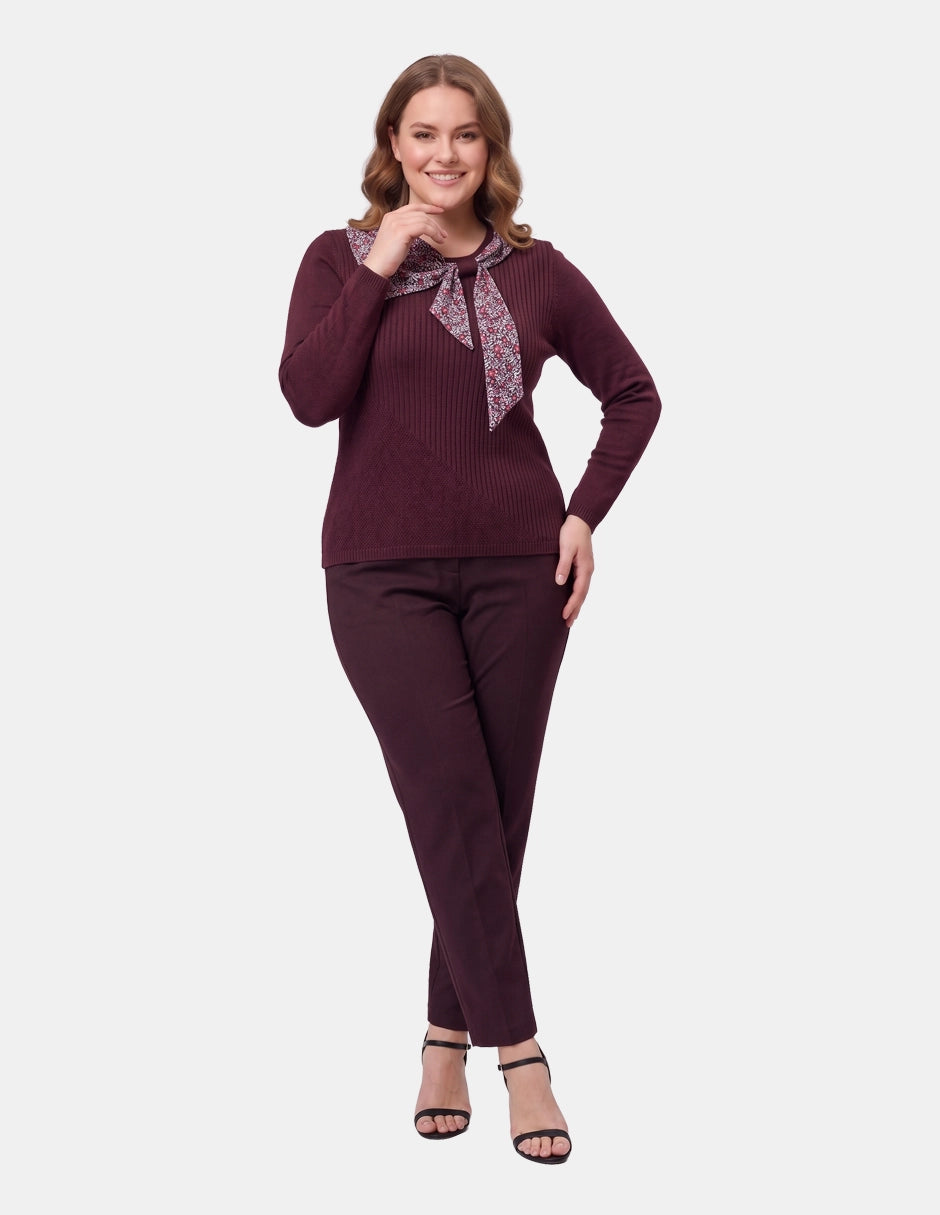 Conjunto 2 Piezas Twin Set con Pañuelo para Mujer
