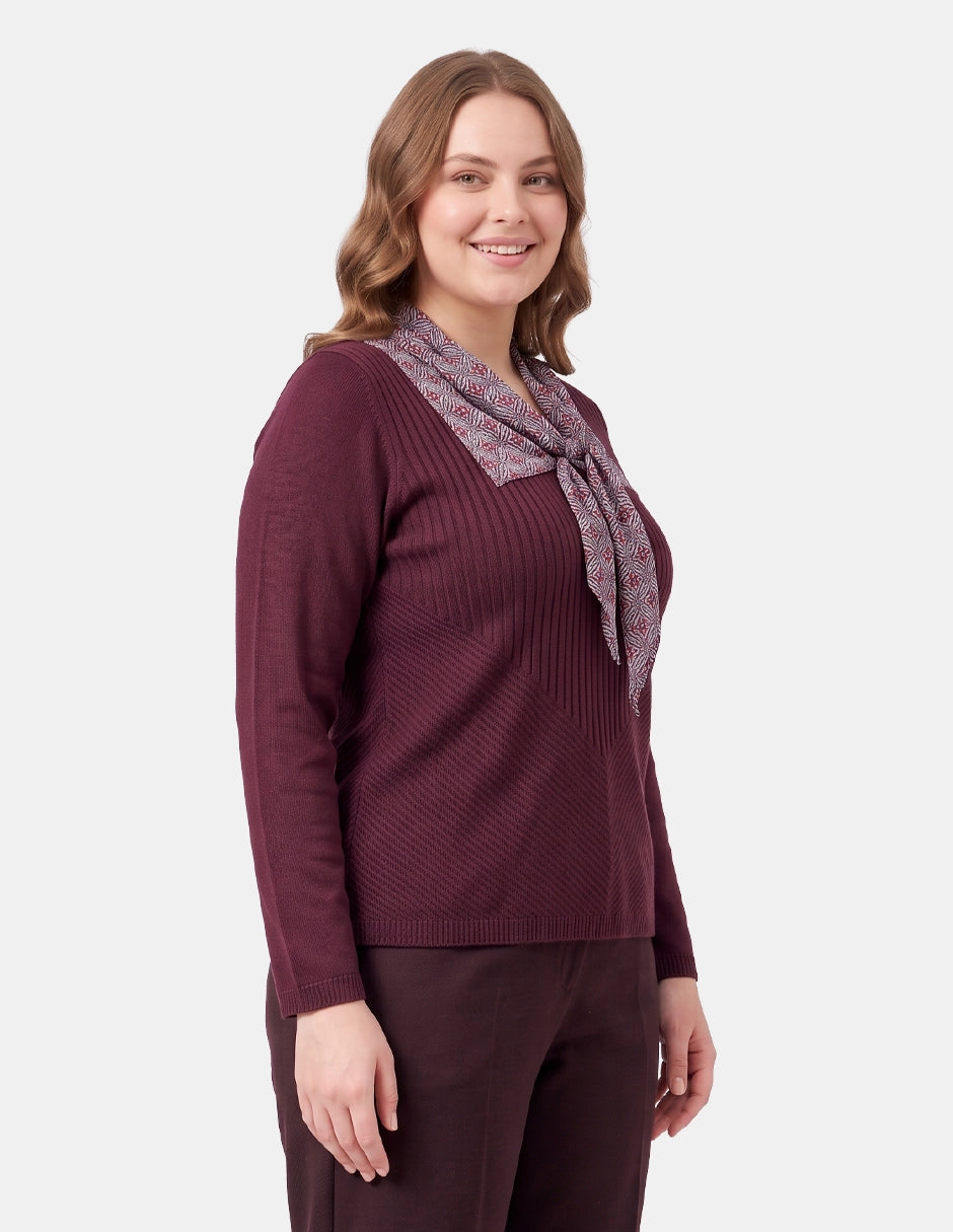 Conjunto 2 Piezas Twin Set con Pañuelo para Mujer