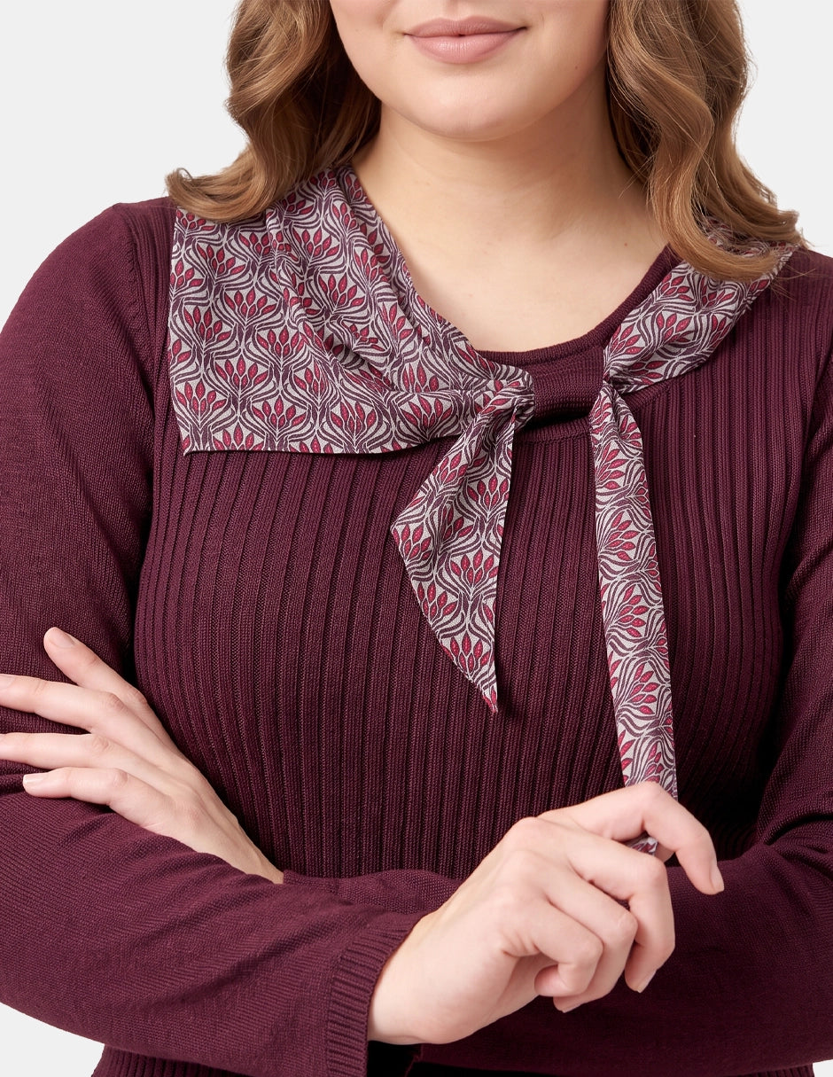 Conjunto 2 Piezas Twin Set con Pañuelo para Mujer