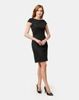 Vestido manga corta Perla Negra