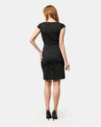 Vestido manga corta Perla Negra