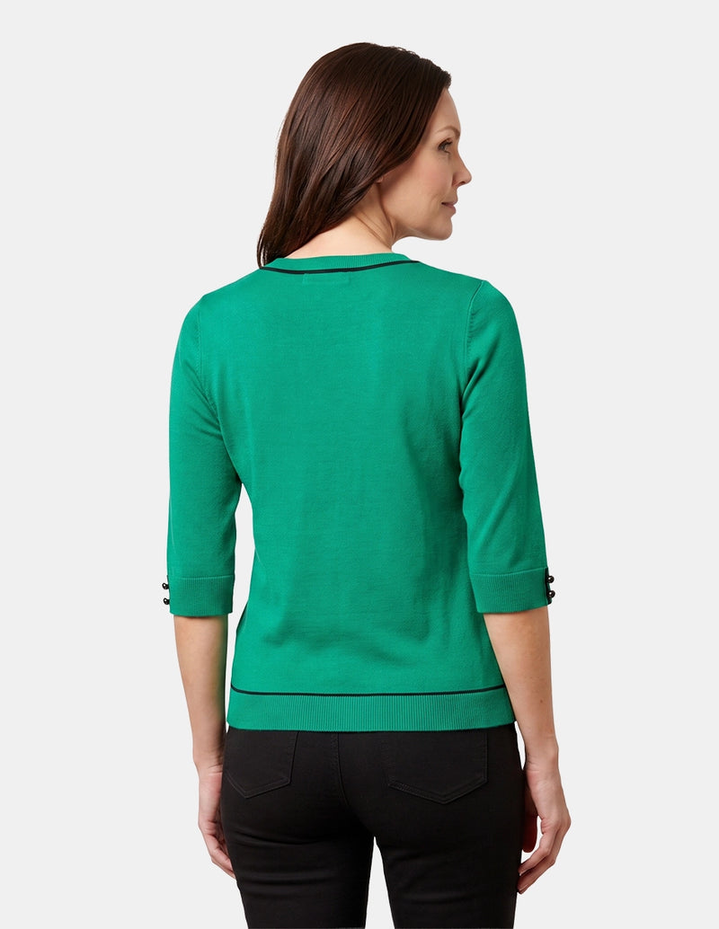 Blusa con detalle detalles tonos negros