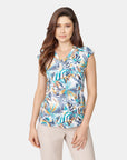 Top estampado con aberturas Carroll