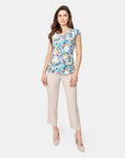 Top estampado con aberturas Carroll