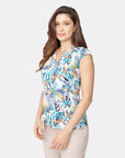 Top estampado con aberturas Carroll