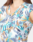 Top estampado con aberturas Carroll