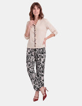 Blusa estampada abierta Celyn