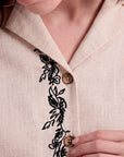 Blusa estampada abierta Celyn