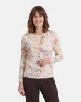 Cardigan estampado manga larga complementos