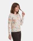 Cardigan estampado manga larga complementos