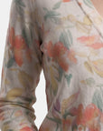 Cardigan estampado manga larga complementos