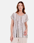Blusa punto escote ojal leah
