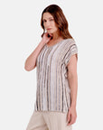 Blusa punto escote ojal leah