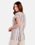Blusa punto escote ojal leah