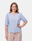 V67702 - Blusa abertura María Curvy