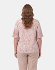 Blusa estampada cuello v maeli Curvy