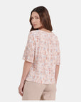 Blusa estampado cuello v Maeli