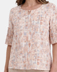 Blusa estampado cuello v Maeli