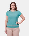 V68101 - Blusa de punto con detalles Catalina Curvy