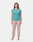 V68101 - Blusa de punto con detalles Catalina Curvy