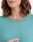 Blusa de punto condetalles Catalina