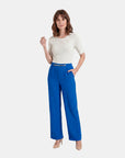 Pantalón recto con cuentas Meredith