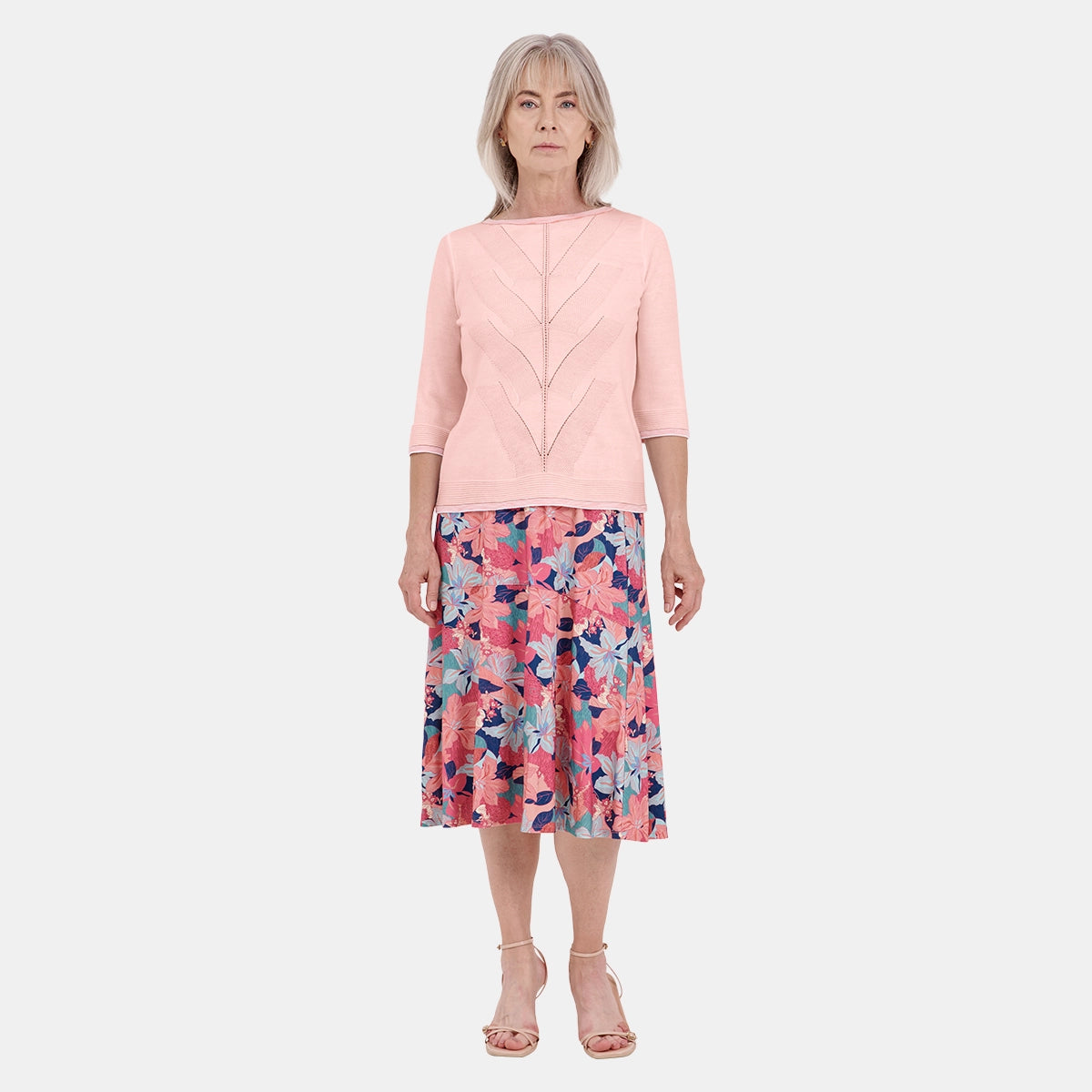 Blusa de punto escote redondo Letizia