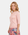Blusa de punto escote redondo Letizia