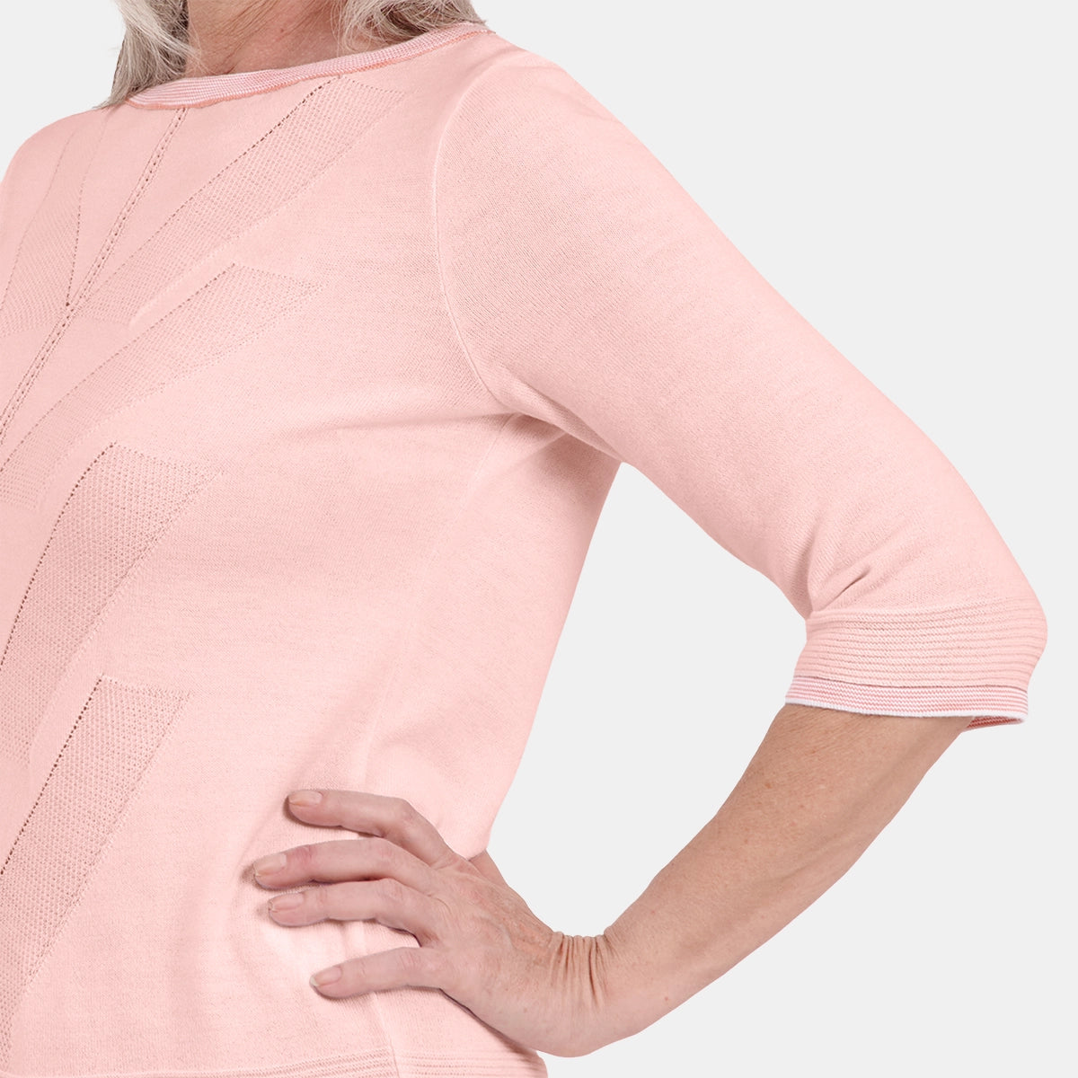 Blusa de punto escote redondo Letizia