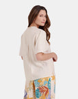 Blusa abierta conbordado Catalina