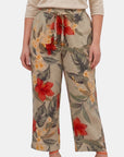 Pantalón estampado con pinzas taniana Curvy