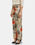 Pantalon estampado con pinzas Taniana
