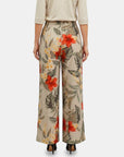 Pantalon estampado con pinzas Taniana