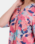 Blusa con fuelle manga fruncida Letizia