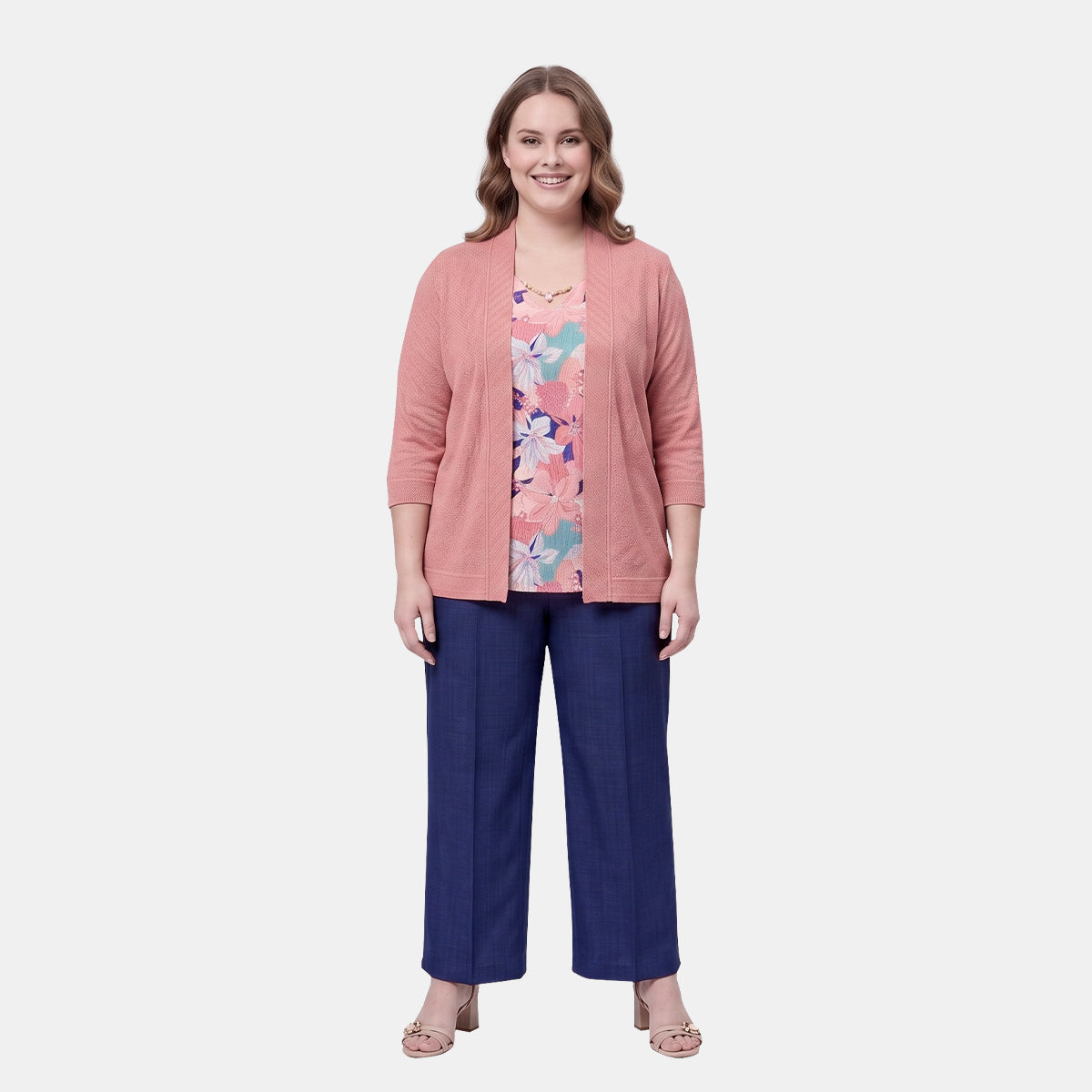 V68691 - Twin fix ensamble puntada top estampado Letizia Curvy