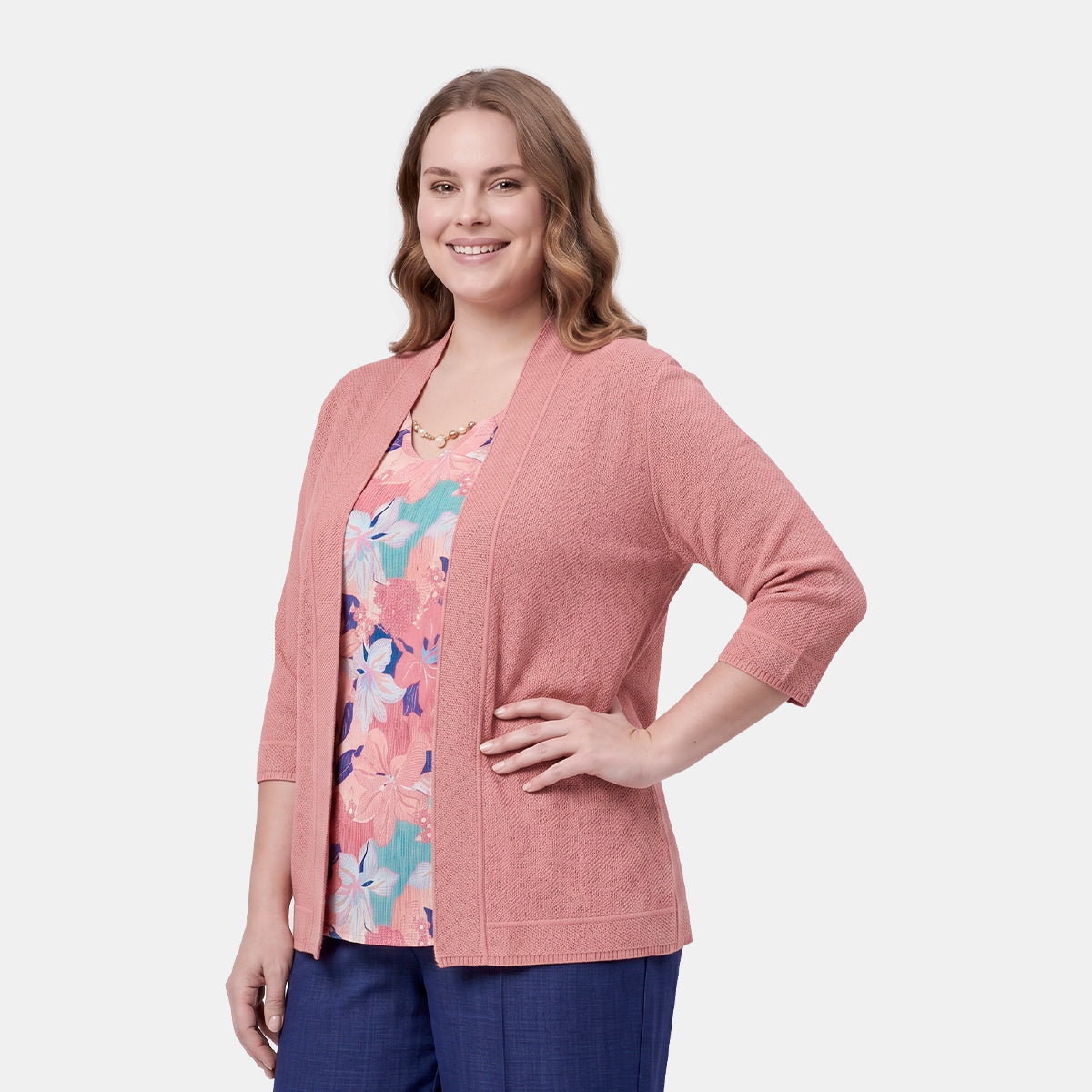 V68691 - Twin fix ensamble puntada top estampado Letizia Curvy