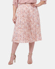 Falda estampada plisada maeli Curvy