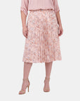 Falda estampada plisada maeli Curvy