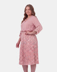 Falda estampada plisada maeli Curvy