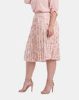 Falda estampada plisada maeli Curvy