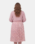 Falda estampada plisada maeli Curvy
