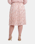 Falda estampada plisada maeli Curvy