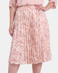 Falda estampada plisada maeli Curvy
