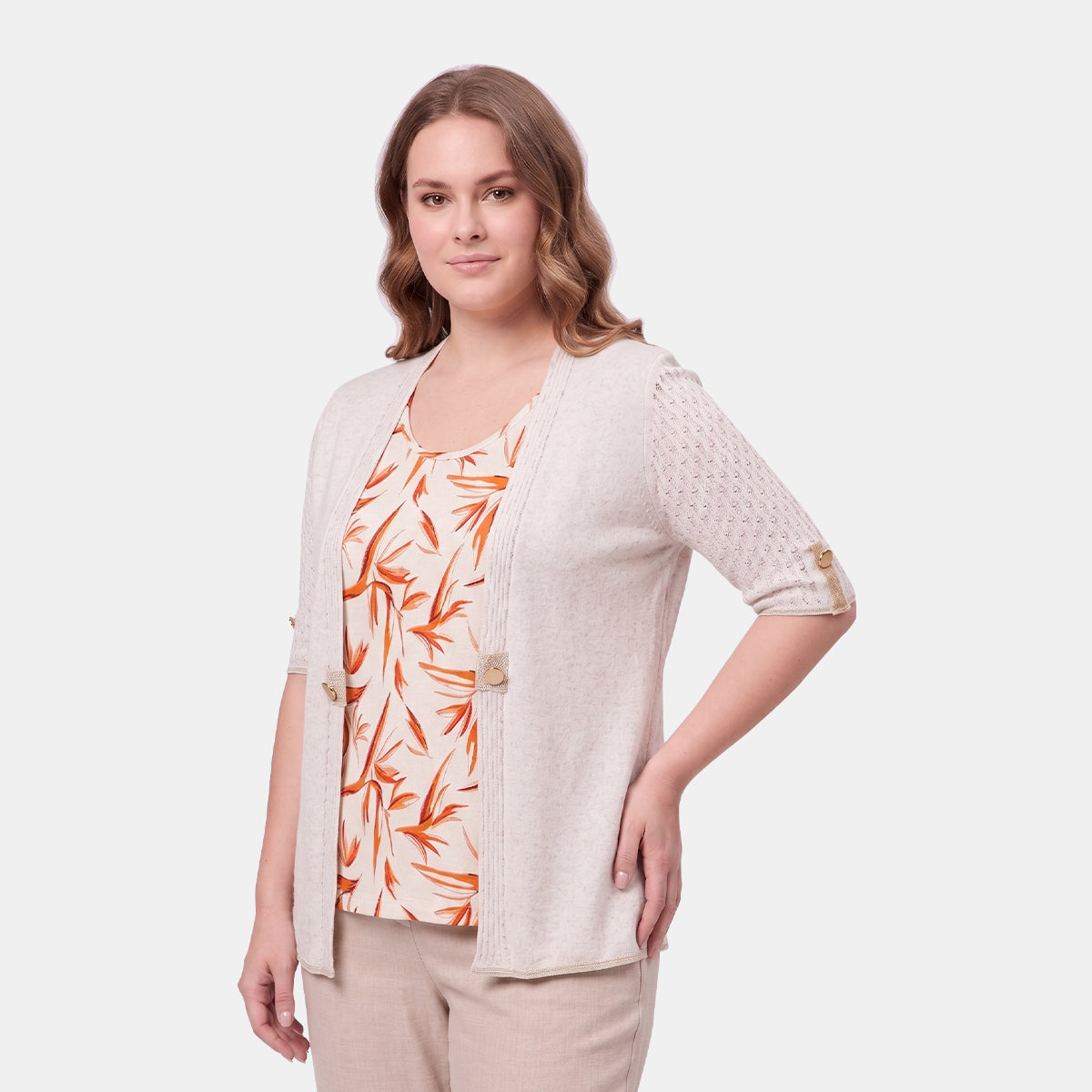 V68791 - Twin fix top estampado Keisha Curvy