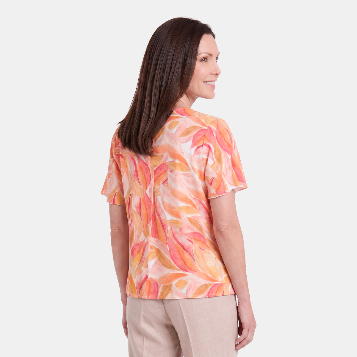 Blusa abierta estampado con detalles  Helena