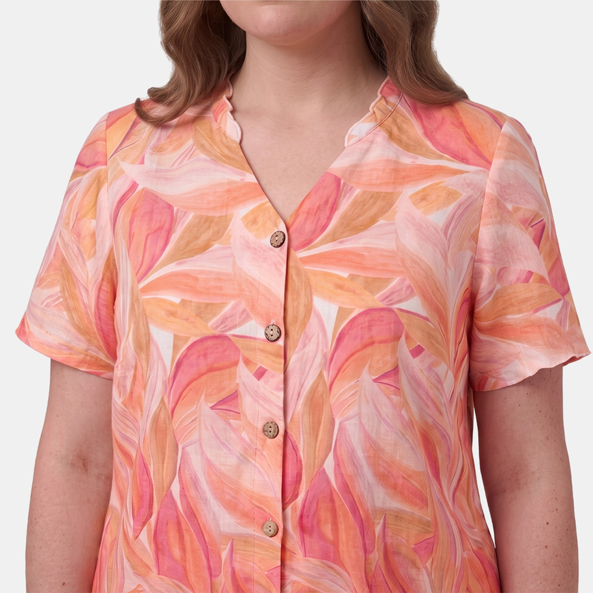 Blusa abierta con detalles  helena Curvy