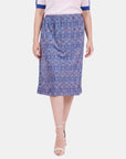 V68822 - Falda estampado pretina elastica Reina Curvy